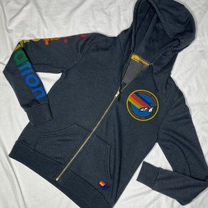 Aviator Nation Hoodie - Full Zip Size Small